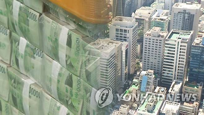 돈과 재벌(CG) [연합뉴스TV 캡처]