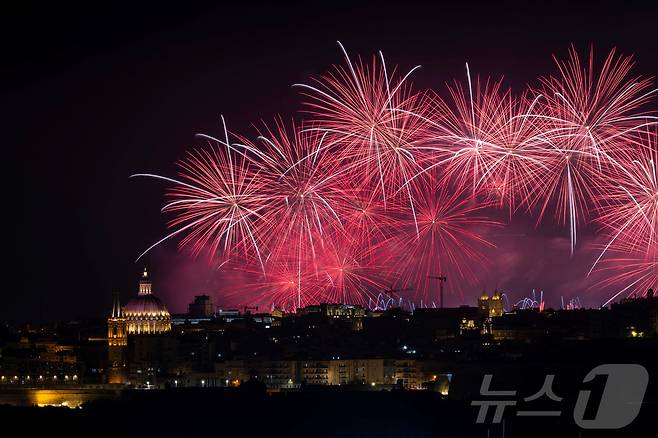 Malta International Fireworks Festival in Valletta ⓒ 로이터=뉴스1