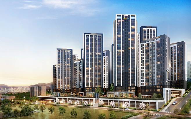 고척동 모아타운 4·5·6구역 가로주택 정비사업 투시도. /동부건설 제공