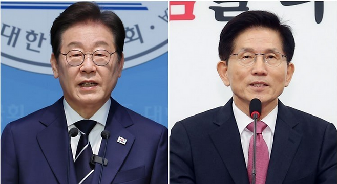 (왼쪽부터) 이재명 더불어민주당 대선 후보와 김문수 국민의힘 대선 후보 ⓒ연합뉴스