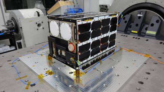 내년 4월 발사 예정인 미국 항공우주국(NASA)의 아르테미스 2호에 탑재되는 'K-라드큐브' 탑재체 모습. 우주청 제공