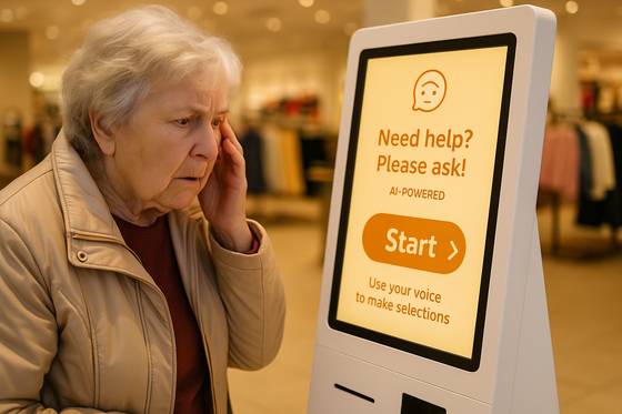 키오스크 사용이 어려운 계층. 챗GPT