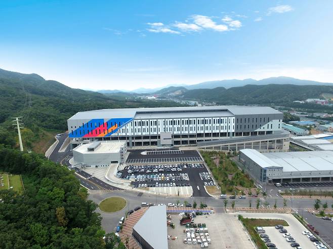 CJ대한통운 곤지암 메가허브터미널 전경. CJ대한통운 제공