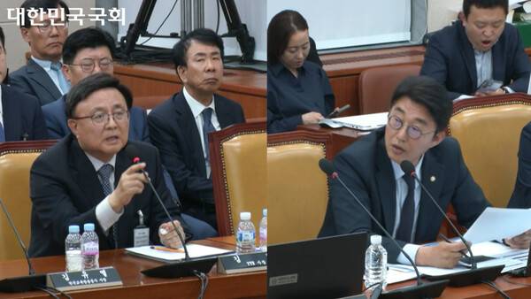 ▲김백 YTN 사장이 노종면 더불어민주당 의원 질의에 답변하고 있다. 국회영상회의록