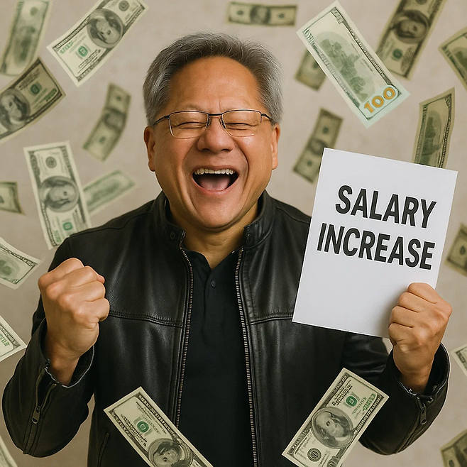 5000만달러의 사나이, 젠슨 황 [그림=소라]