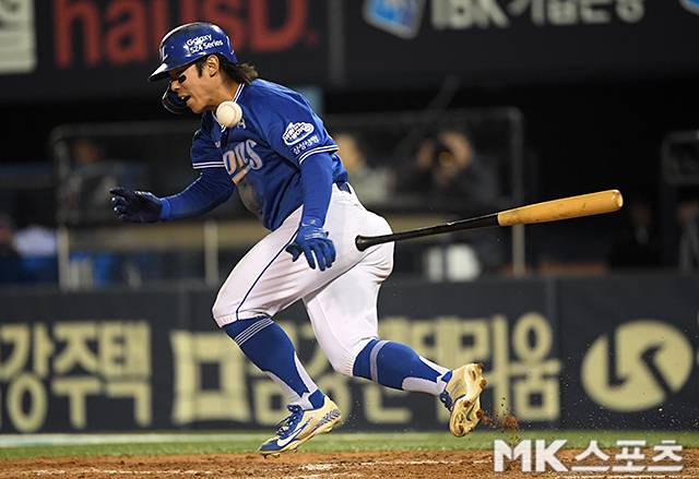 올해 삼성 공격의 첨병 역할을 잘 해내고 있는 김성윤. 사진=천정환 기자