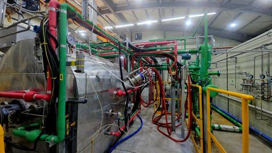 환경실험동 1층에 위치한 실험실에서 폐기물을 에너지로 전환하는 실험을 하고 있다/사진=류준영 기자