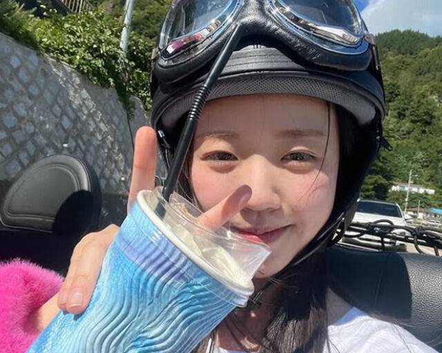 지예은이 김종국에 대해 언급했다. / 지예은 소셜미디어 캡처