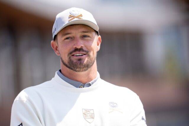 LIV 골프 코리아 첫날 공동 선두에 오른 브라이슨 디섐보. /LIV GOLF