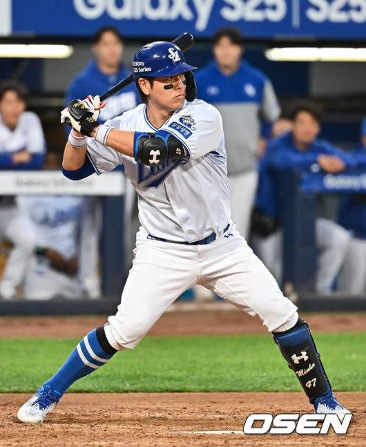 [OSEN=대구, 이석우 기자] 삼성 라이온즈 강민호 031 2025.04.19 / foto0307@osen.co.kr