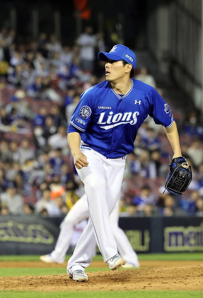 ▲ 데이터상 김재윤의 구속은 매년 1km씩 내려가고 있고, 올해는 지난 4년 중 최저치를 기록 중이다 ⓒ삼성라이온즈