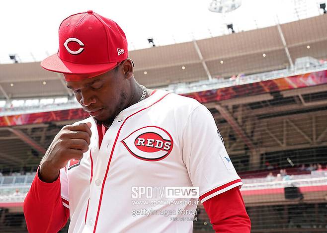 ▲ 신시내티 파이어볼러 유망주 루이스 메이가 2일(한국시간) 미국 오하이오주 신시내티 그레이트 아메리칸 볼 파크에서 열린 2025 메이저리그 세인트루이스 카디널스와 경기에서 데뷔전을 치렀다.