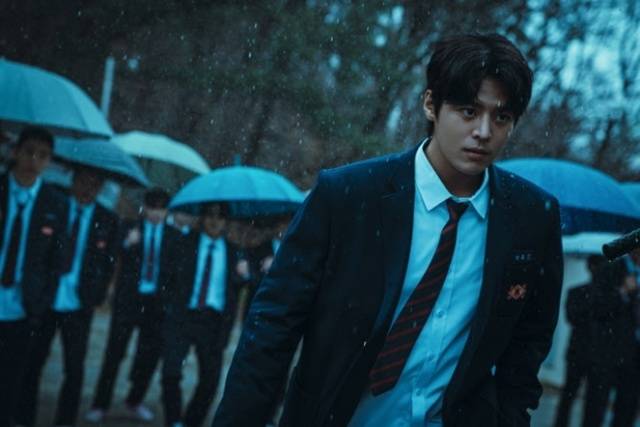 로망이던 ‘학교 짱’ 연기에 가슴이 뜨거워졌다는 려운. 사진l넷플릭스 제공