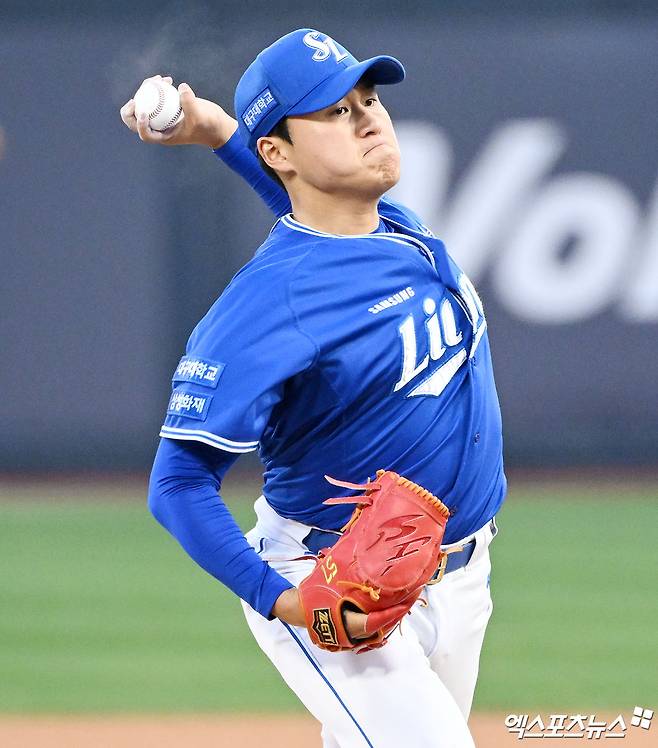 삼성 라이온즈 선발투수 이승현이 정규시즌 경기에 선발 등판해 투구하고 있다. 엑스포츠뉴스 DB