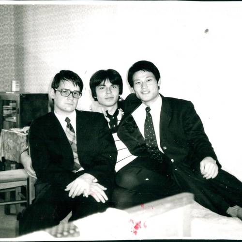 1984년 북한 김일성종합대학교 유학 시절 란코프 교수(맨 왼쪽) [본인 제공]