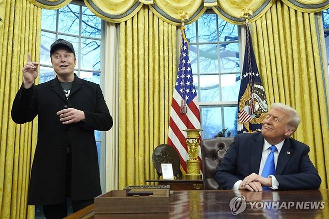 트럼프 대통령과 머스크 [AP=연합뉴스 자료사진]