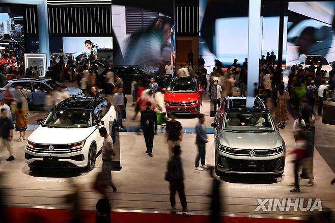 상하이 모터쇼 전경 [신화=연합뉴스]