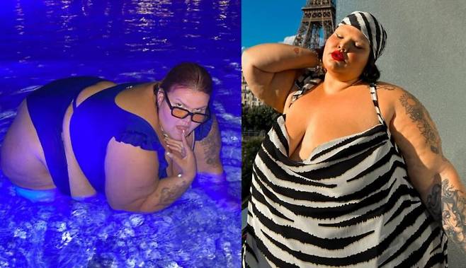 브라질 출신 플러스 사이즈 모델 타이스 카를라(33)가 최근 위우회수술을 받은 사실을 공개하며, 일부 네티즌의 비난에 정면으로 입장을 밝혔다. [사진=SNS]