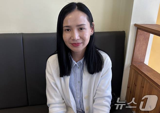 11년 전 유학생 신분으로 처음 한국땅을 밟은 이주여성 오드발 씨(38)의 모습. 2025.4.30/뉴스1ⓒ News1 박지현 기자