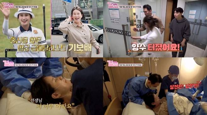 기보배 박수홍. 사진 | TV조선 ‘우리 아기가 태어났어요’