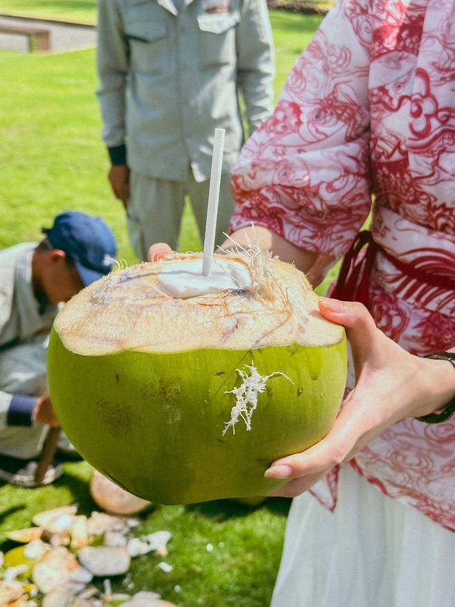코코넛 체험 / 사진=권효정 여행+ 기자