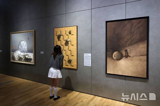 [서울=뉴시스] 박진희 기자 = 국립현대미술관 서울 상설전 '한국현대미술 하이라이트'전시 전경. pak7130@newsis.com