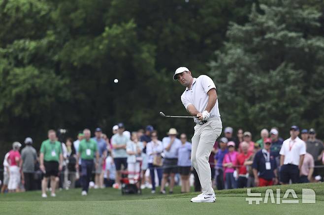 [매키니=AP/뉴시스]스코티 셰플러. 2025.05.01.