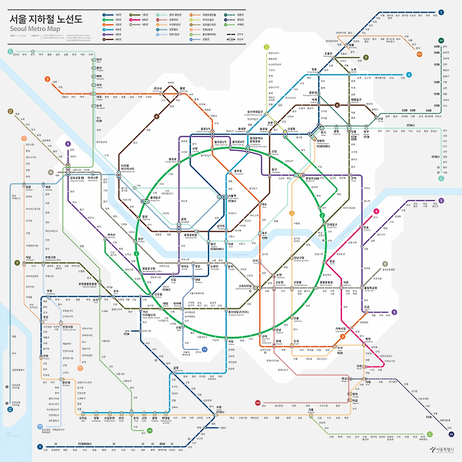 서울·수도권 지하철 노선도
