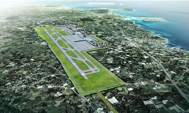 제주 서귀포시 성산읍 제2공항 조감도. 국토교통부 제공