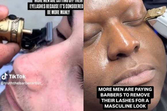 전 세계적으로 여성 권리 증진에 대한 백래시(backlash·반동)가 커지며 남성성을 지나치게 강조하는 경향이 나타나고 있는 가운데, 일부 남성들이 남성성을 드러내기 위해 속눈썹을 짧게 자르고 있는 것으로 알려졌다. 틱톡 캡처