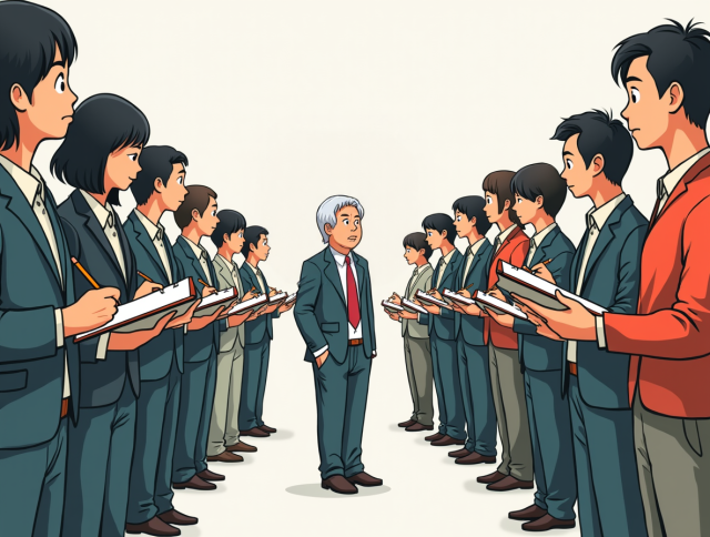 상사 선택제를 둘러싼 일본 기업 내 평가는 엇갈린다./AI이미지