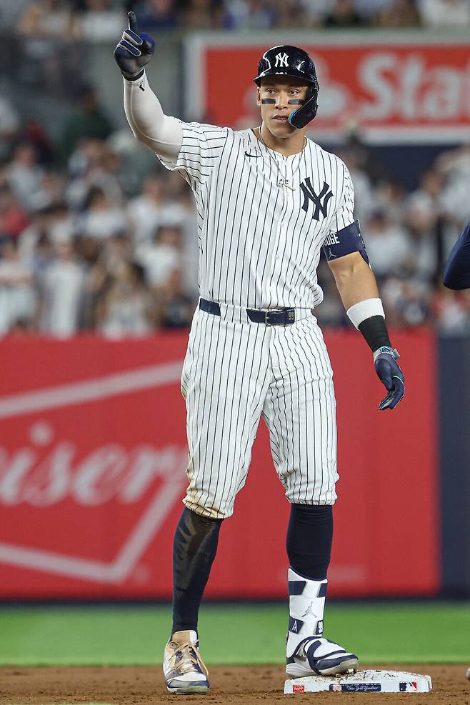 ▲ 3일(한국시간) 미국 뉴욕주 브롱스 양키스타디움에서 열린 2025 메이저리그 탬파베이 레이스와 경기에 2번 타자 우익수로 선발 출전해 4타수 2안타 1삼진 1득점으로 활약했다. 안타 두 개가 모두 장타이기도 하다. ⓒ연합뉴스