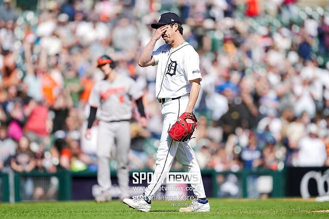 ▲ 2일 디트로이트로부터 양도지명선수 공시가 된 마에다는 68승에서 멈춘 다승 시계가 다시 돌아갈지조차 불투명해졌다