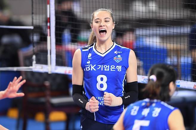 IBK기업은행에서 뛰었던 레베카 라셈  [한국배구연맹 제공. 재판매 및 DB 금지]