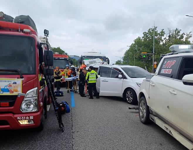 사고 현장 [천안동남소방서 제공. 재판매 및 DB 금지]