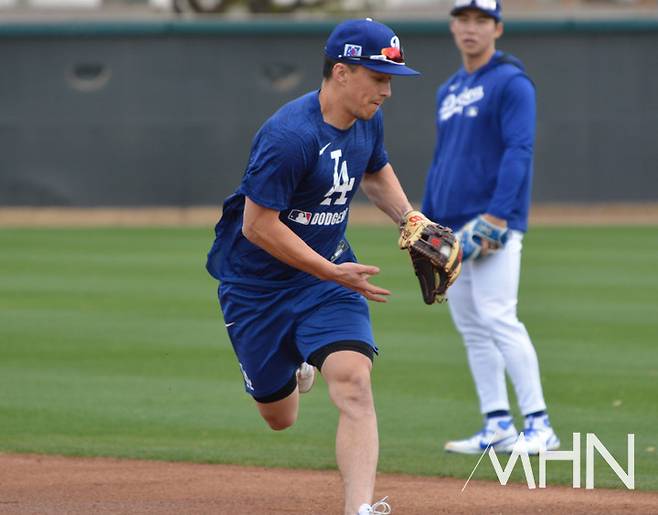 (토미 에드먼(왼쪽)과 김혜성)