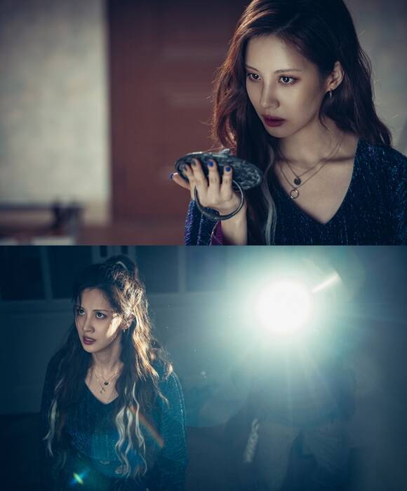 서현은 악마를 찾아내는 특별한 능력을 가진 퇴마사 샤론으로 분해 열연을 펼쳤다. /롯데엔터테인먼트