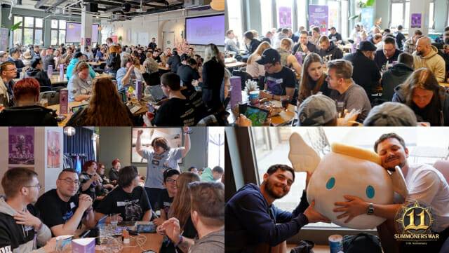 컴투스 '서머너즈 워' 2025년 유럽 투어 베를린 행사 현장.