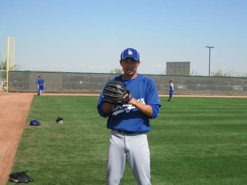 2010년 LA 다저스 스프링캠프에 참가한 최향남. 최향남 제공