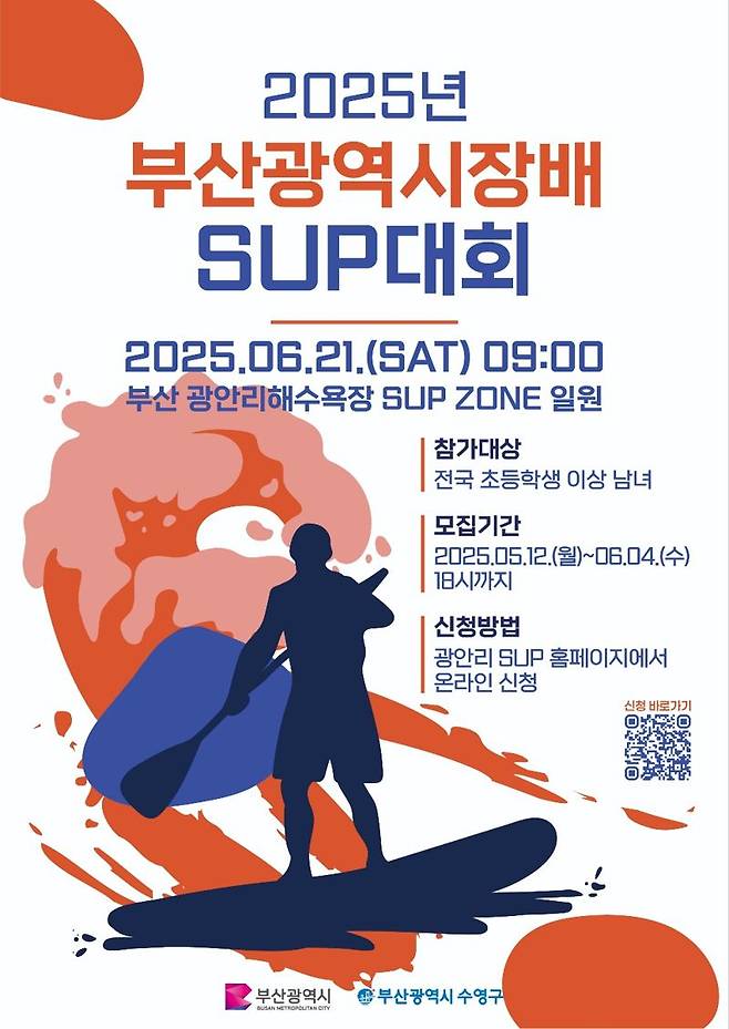 전국 SUP 대회 홍보 포스터. 수영구 제공