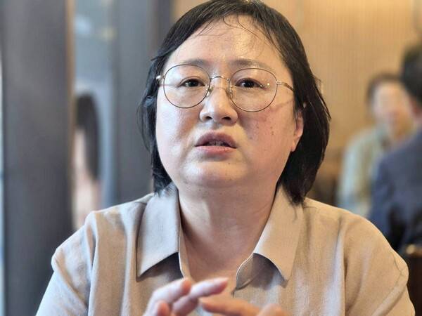 ▲고 양회동 민주노총 건설노조 강원건설지부 3지대장의 아내 김선희 씨. 사진=김예리 기자