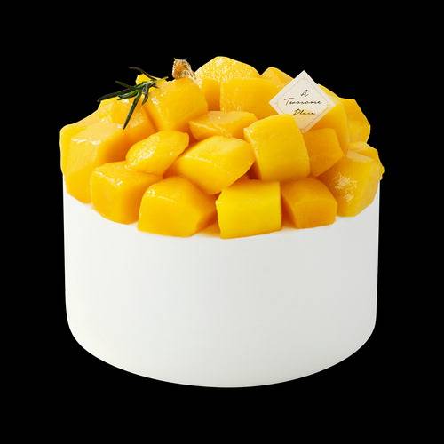 망고 생크림 케이크.  투썸플레이스