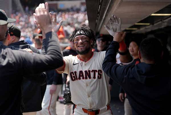 마토스는 이날 솔로 홈런을 때렸다. 사진= Getty Images/AFP= 연합뉴스 제공