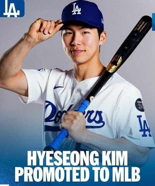 김혜성. 사진=메이저리그 공식 SNS