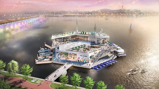 수상푸드존 조감도. [서울시 제공]