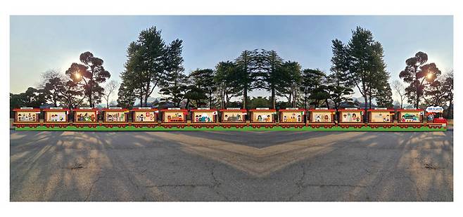 [서울=뉴시스] 세계로 가는 놀이 기차 (사진=국립민속박물관 제공) 2025.05.02. photo@newsis.com *재판매 및 DB 금지