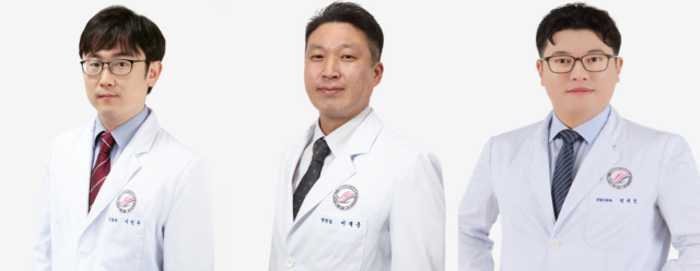 이민우(왼쪽부터) 한림대성심병원 신경과 교수, 이재준 한림대춘천성심병원 마취통증의학과 교수, 천대영 한림대동탄성심병원 순환기내과 교수. 사진 제공=각 병원