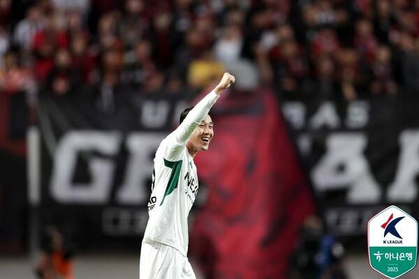 ▲ FC서울전에서 결승골을 넣은 전북 현대 공격수 송민규. ⓒ대한축구협회