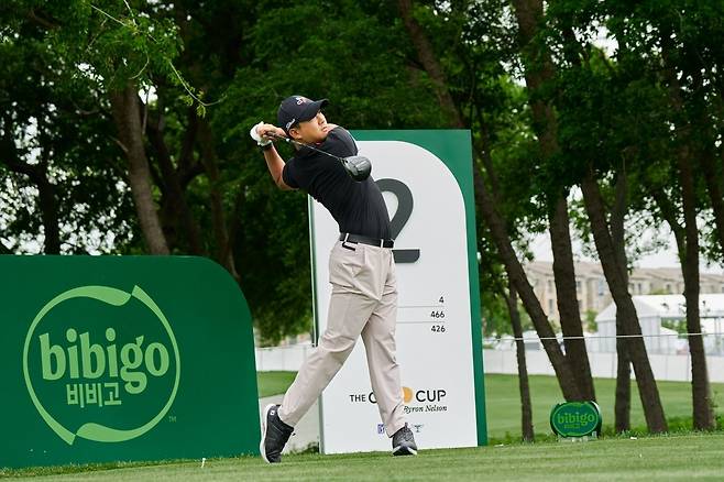 PGA투어 더CJ컵 바이런 넬슨에서 티샷하는 최승빈. [CJ그룹 제공. 재판매 및 DB 금지]