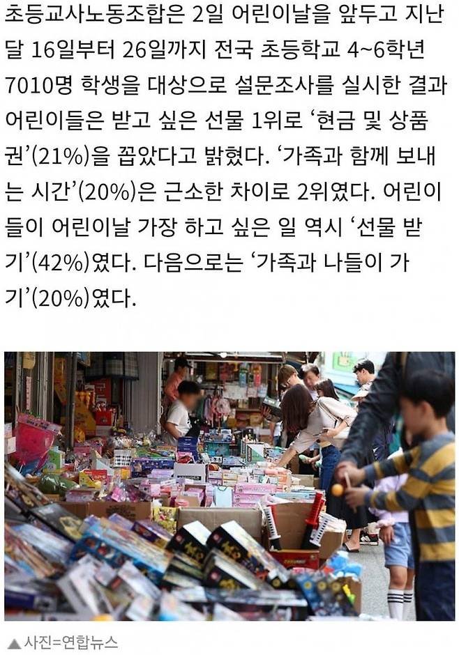 85154.JPG 어린이들이 원하는 어린이날 선물1위